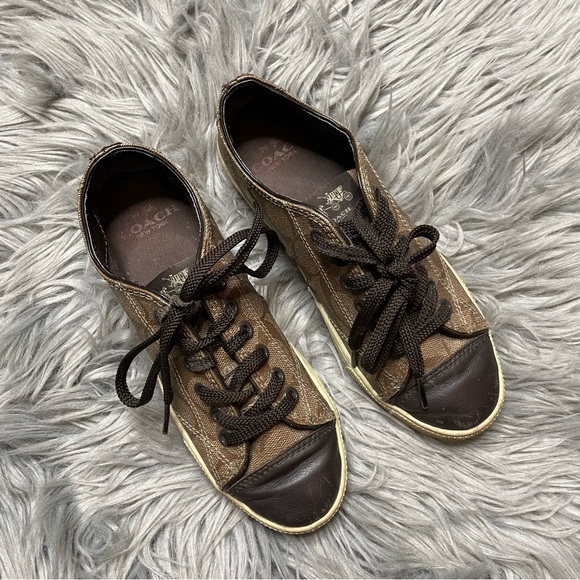 Coach Parkway Sneakers in Monogram Print - Picture 1 of 9